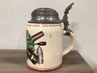 Original Wwi German Regimental Stein W  Named Lid - Mint