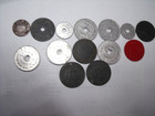 14 Vintage Sales Tax Tokens    Several Different States