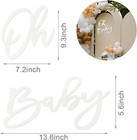 Oh Baby Sign For Baby Shower Backdrop - Felt Oh Baby Sign Party Banner Boy Girl