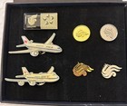 Air China Airlines Pin tie Tac Set With 747 787 Boxed Set free Ship
