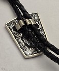  Vintage Black Hills 12k Gold Sterling Silver  Vine Leaf Work Design Bolo Tie 
