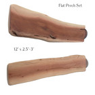 Large Flat Manzanita Parrot Perch  12  Long  2 Piece Set