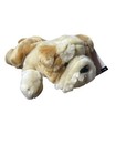 Rare Fao Schwarz Knuckles The Bulldog Plush Puppy Dog Stuffed Animal Brown White