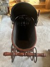 Antique Victorian Baby Doll Stroller Vintage Wicker Carriage Doll Buggy
