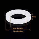 3mm Thick Silicone Gaskets Rubber Flat Round Ring Washer Seal Gaskets White