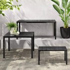 Beech Patio Coffee Table Matte Black - Threshold