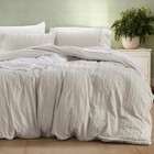 New West Elm Beige Boho Queen Size Tufted Simple Solid Bedding Duvet   Sham Set
