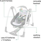 Ingenuity Convertme 2-in-1 Compact Portable Automatic Baby Swing   Infant Seat