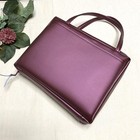 Large Format Bible Cover With 65 Pockets   Side Bag - Wine Color  2019 Edition