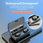 Tws Wireless Bluetooth5 0 Earbuds  Hifi Stereo Bluetooth Headphones  With Led 