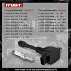 6x Oem Ignition Coil   Iridium Spark Plugs For Nissan Maxima Infiniti 3 5l Uf550