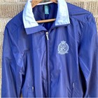 Ralph Lauren Women s Medium Blue Country Club Tennis Crest Full Zip Track Jacket