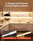 Vevor 20-pack 6 6 Ft 2m U Shape Led Aluminum Channel Milky Cover For Led Strip