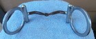 Horse Sweet Iron Snaffle Bit Solid 3-3 8 In  Wide Engraved Rings Stamped Cc