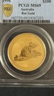 1996 Australia Gold  1 Oz  Lunar Series 1 Mouse Rat Coin - Pcgs Ms 69 Perth Mint