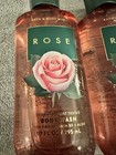Lot Of 3 Bottles Of Bath   Body Works Rose Body Wash Shower Gel 10 Oz Rose