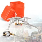 Butane Propane Burner Portable Gas Camping Stove W adapter Outdoor Hiking Picnic