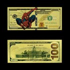 46pcs Marvel Gold Banknotes Set 46 Superheroes 100 Dollars Ticket Gift For Fans