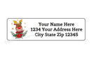 30 Christmas Reindeer Personalized Return Address Labels 1 In X 2 625 In
