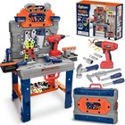 Kids Tool Bench With Electric Drill  Toddler Tool Set For Boys Ages 3-5 6-8