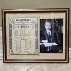 Albert Einstein -authentic Hand Signed Concert Program -autograph -framed -coa