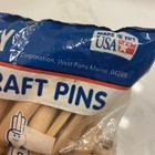 Penley Wooden Round Clothespins Flat Head Laundry Crafting Vintage Usa