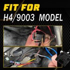 H4 9003 Hb2 Female Socket Led Replacement Headlight Connector Wire Harness Plug
