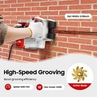 Electric Wall Chaser Slotting Machine Groove Cutting Concrete Cutter 1100w 110v