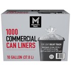 Member s Mark 10 Gallon Commercial Trash Bags  1000 Bags 