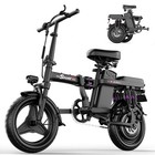 Askgo Lightweight Folding Ebike 1500w 48v 30mph 14  Electric Bike For Adults