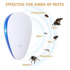 6 Pack Ultrasonic Pest Control Repeller  White