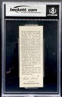 Vince Papale Signed Bgs Auto 10 Ticket Stub Last Nfl Game Philadelphia Eagles