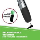 Wahl Groomsman Rechargeable Beard Trimmer Kit For Mustaches  15 Piece  Silver 