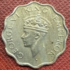 India  British 1941    Copper-nickel 1 Anna  George Vi  Wwii Era  Km  537