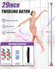 Quynhni 29 Inch Twirling Baton With Carrying Bag  Majorette Baton Stick With    