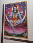 Lord Shiva On Moon - Hindu God Poster 18x25 Inches