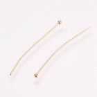 500pcs Stainless Steel Ball Head Pins Golden For Craft Jewelry Pendants Making