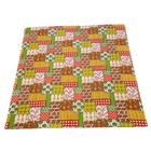 Vintage Christmas Patchwork Tablecloth Holiday Decor Quilted Look Retro Style