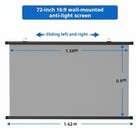 Xiaohui 4k 72-inch 3d Projector Screen Suitable For Home Theater Outdoor Indoor