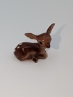 Vintage Hagen-renaker Miniature Ceramic Lying  Baby Fawn Deer Figurine 1  Tall 