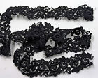 Vintage Antique Mourning Edwardian Victorian French Trim Lace 3  X 1-1 4 