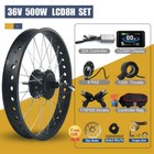 E-bike Fat Conversion Kit Snow Wheel 20 26 4 0 36v 48v 500w Rear Cassette Motor