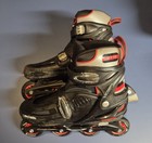 Roller Derby Velocity Adjustable Inline Skates Adult Unisex Size 7-10 Black Red