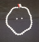 White Cultured Freshwater Pearl Sterling Silver 3-pc  Jewelry Set New