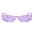 Versace Vk 4002u 54001a Lilac Plastic Rectangle Sunglasses Purple Lens
