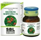 Sbl Homeopathic Rauwolfia Serpentina 1x Tablets  25gm  Free Shipping World Wide
