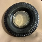 Vintage B f  Goodrich Silvertown 8 50-14 Tire Glass Ashtray Dealer Advert 6-26 