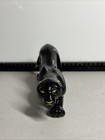 Vintage Black Panther Figurine Glossy Finish Mid Century Modern Style Statue