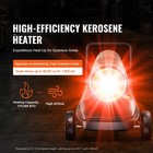 Uimoso Portable Kerosene Forced Air Heater 175000 Btu Outdoor 13 2gal Tank