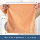 50 Pack Microfiber Cleaning Cloth  Bulk Towels For Home  Reusable Microfiber    